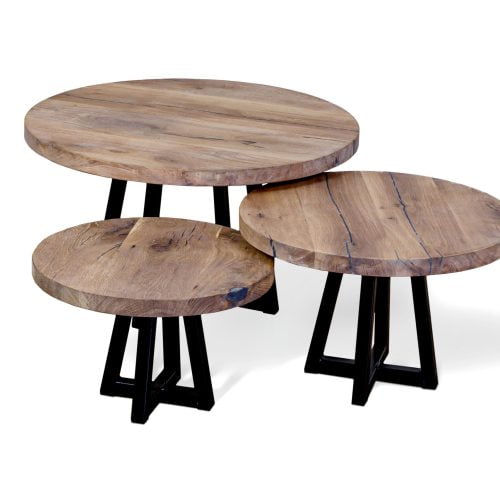 Set salon tafels rond