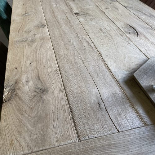 Robuuste tafel met matrix poot K10x4 en olie box - Afbeelding 8